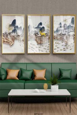 File in trần File tranh hiện đại pha lê gương KF74198 (file gốc) xuyên sáng