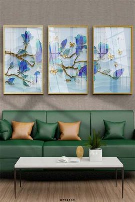 File in trần File tranh hiện đại pha lê gương KF74199 (file gốc) xuyên sáng