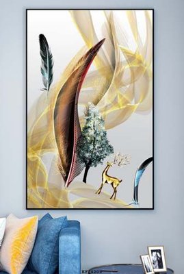 File ảnh File tranh hiện đại pha lê gương KF74209 (gốc) dùng in Pano