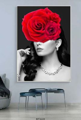 File ảnh File tranh hiện đại pha lê gương KF74229 (gốc) in standee