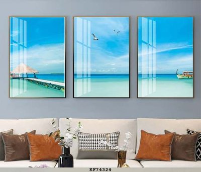 File gốc in ấn File tranh hiện đại pha lê gương KF74324 chất lượng vượt trội