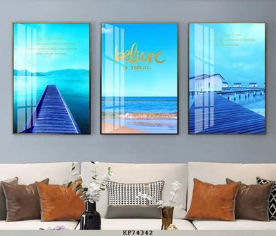 File in lụa File tranh hiện đại pha lê gương KF74342 (phong cảnh) File tranh hiện đại pha lê gương KF74342