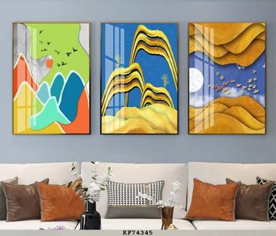 File gốc File tranh hiện đại pha lê gương KF74345 (phong cách) cổ điển