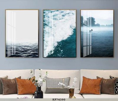 File gốc in ấn File tranh hiện đại pha lê gương KF74390 chất lượng vượt trội