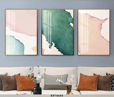 Hình ảnh file gốc in trần nhà File tranh hiện đại pha lê gương KF74488