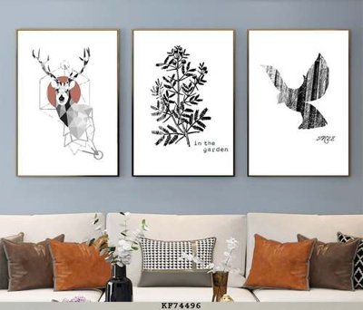 File in trần File tranh hiện đại pha lê gương KF74496 (bản gốc) 5D