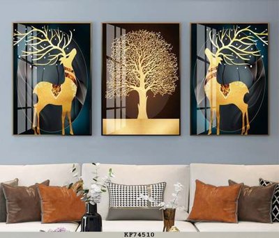 File gốc File tranh hiện đại pha lê gương KF74510 (PNG) nền trong suốt