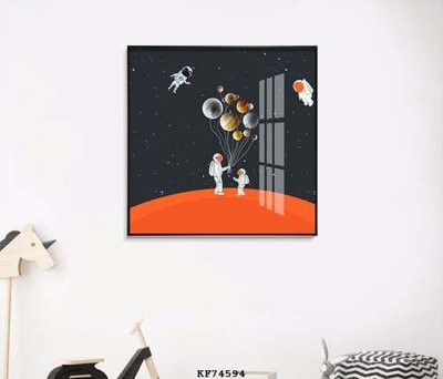 File tranh gốc File tranh hiện đại pha lê gương KF74594 chủ đề hiện đại