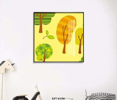 File tranh File tranh hiện đại pha lê gương KF74598 (gốc) chủ đề thiên nhiên