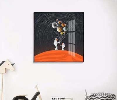 File in ấn File tranh hiện đại pha lê gương KF74605 (bản gốc) chất lượng cao