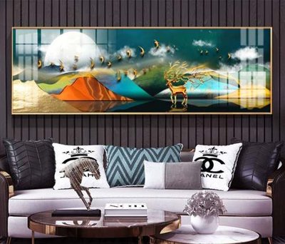 File tranh File tranh hiện đại pha lê gương KF74717 (gốc) in backlit film