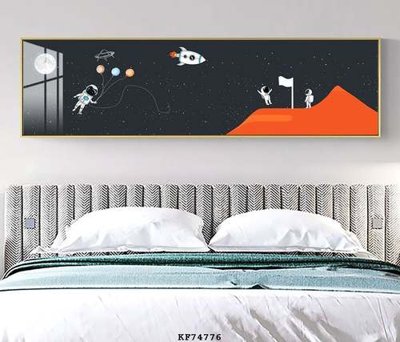 File in trần File tranh hiện đại pha lê gương KF74776 (bản gốc) phong cảnh