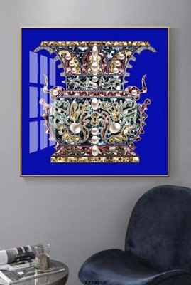 Ảnh gốc File tranh hiện đại pha lê gương KF74803 (nét căng) in mica