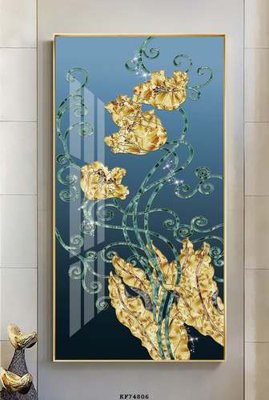 File tranh in trần File tranh hiện đại pha lê gương KF74806 (ảnh gốc siêu nét)
