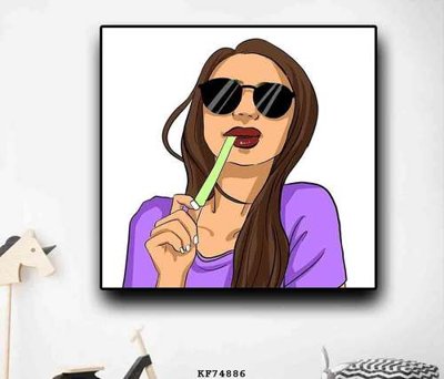 File tranh quảng cáo File tranh hiện đại pha lê gương KF74886 (file gốc) chuyên nghiệp