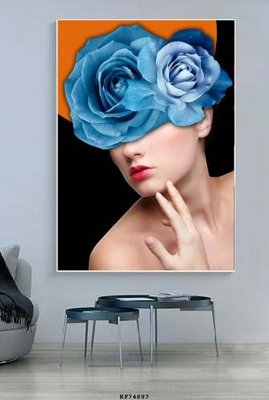 File in mica File tranh hiện đại pha lê gương KF74897 (bản gốc) sắc sảo