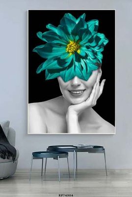 File in trần File tranh hiện đại pha lê gương KF74904 (bản gốc) phong cảnh