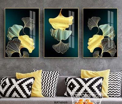 File tranh in trần 3D File tranh hiện đại pha lê gương KF74905 (ảnh gốc)