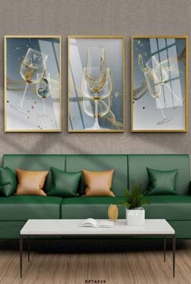 Tải file File tranh hiện đại pha lê gương KF74939 (PSD) cho in ấn quảng cáo