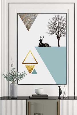 File tranh File tranh hiện đại pha lê gương KF75000 (gốc) chủ đề trừu tượng