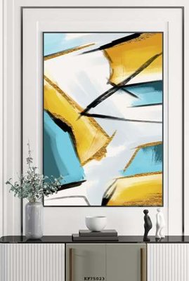 File tranh gốc in trần nhà File tranh hiện đại pha lê gương KF75023 3D