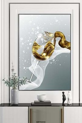 Ảnh gốc File tranh hiện đại pha lê gương KF75030 (độ nét cao) in mica