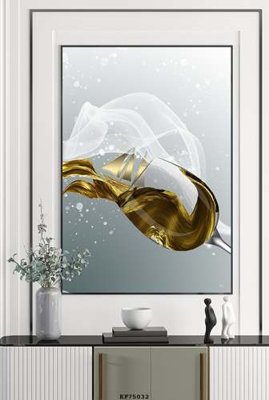 File ảnh File tranh hiện đại pha lê gương KF75032 (gốc) in Hiflex