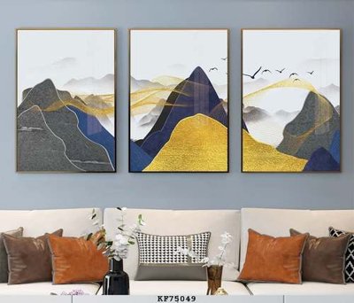 Tải file File tranh hiện đại pha lê gương KF75049 (PSD) cho in tranh 3D