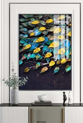 File ảnh File tranh hiện đại pha lê gương KF75058 (gốc) in poster
