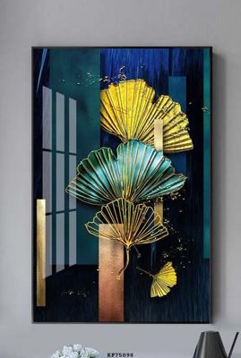 File gốc File tranh hiện đại pha lê gương KF75098 (in mica) làm bảng hiệu