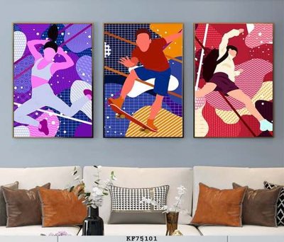 File ảnh File tranh hiện đại pha lê gương KF75101 (gốc) in standee