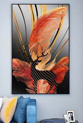 File in lụa File tranh hiện đại pha lê gương KF75144 (chất lượng cao) File tranh hiện đại pha lê gương KF75144