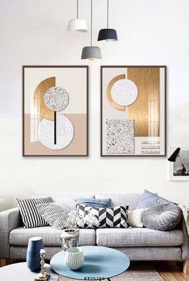 File in trần File tranh hiện đại pha lê gương KF75158 (bản gốc) đại dương