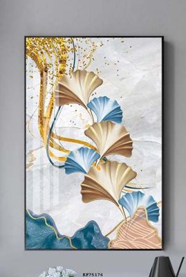 File tranh in trần File tranh hiện đại pha lê gương KF75176 (ảnh gốc siêu nét)