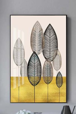 File gốc File tranh hiện đại pha lê gương KF75187 (ảnh chi tiết) để in lụa