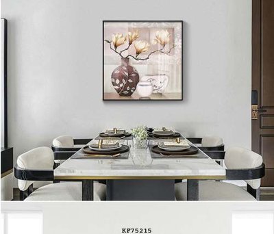 File tranh File tranh hiện đại pha lê gương KF75215 (file gốc) chủ đề phong thủy