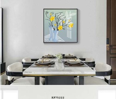 File gốc File tranh hiện đại pha lê gương KF75222 cho in ấn và thiết kế