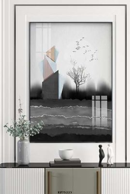 File in trần File tranh hiện đại pha lê gương KF75223 (bản gốc) 5D