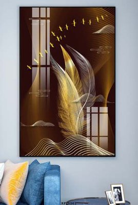 Download file gốc File tranh hiện đại pha lê gương KF75261 (in lụa) tranh 3D