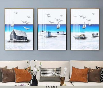 File gốc File tranh hiện đại pha lê gương KF75291 (in lụa) cao cấp