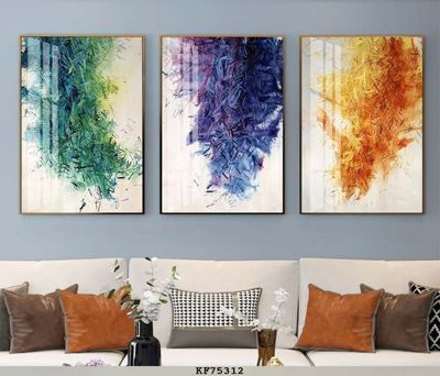 File gốc File tranh hiện đại pha lê gương KF75312 (phong cách) tối giản