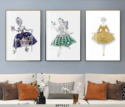 Tải file tranh gốc File tranh hiện đại pha lê gương KF75317 chất lượng cao