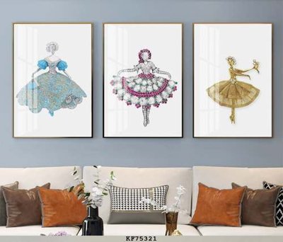 File gốc File tranh hiện đại pha lê gương KF75321 (in mica) trang trí