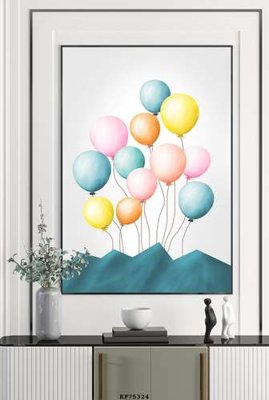 Ảnh gốc File tranh hiện đại pha lê gương KF75324 (độ nét cao) in mica