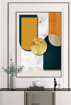 Ảnh gốc file in lụa File tranh hiện đại pha lê gương KF75327 chi tiết