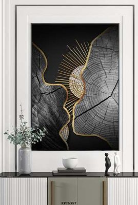 File gốc File tranh hiện đại pha lê gương KF75357 (phiên bản chuẩn) để in ấn