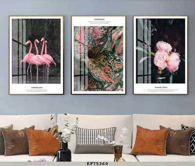 File tranh in tráng gương File tranh hiện đại pha lê gương KF75369 (siêu nét)