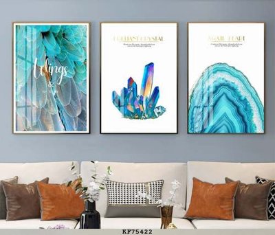 File tranh File tranh hiện đại pha lê gương KF75422 (bản gốc) in lụa 5D