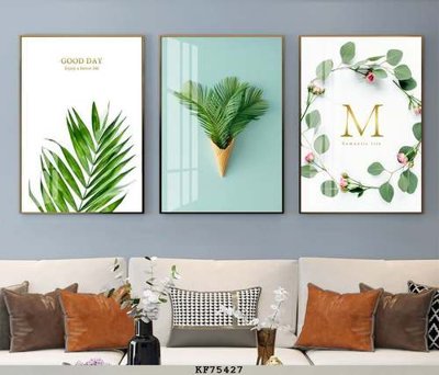 File in ấn File tranh hiện đại pha lê gương KF75427 chuyên nghiệp