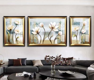 Download file tranh PSD File tranh hiện đại pha lê gương KF75454 để chỉnh sửa